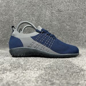 Naot Tama Knit Women’s Sz EU 39 US 8 Blue Gray Lace Up Vegan Comfort Shoes Used